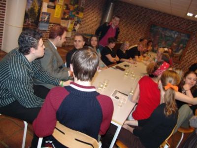 Velkomstdrinken er på bordet
