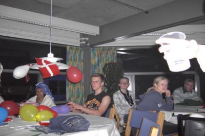 Vi er ved at være klar til aftens underholdning
