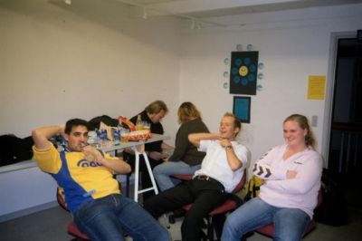 Der slappes af i PG huset torsdag aften
