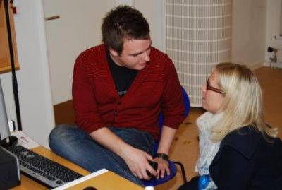 Kristian og Ninna ligger planer for formiddagen
