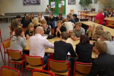 Der bliver diskuteret livligt i grupperne
