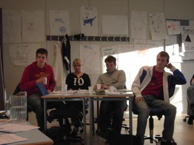 4 nyvalgte og deres flotte tegninger ;o)
