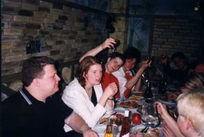 Præsident-bordets ene side
