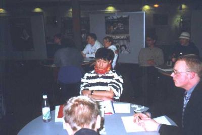 Næstformanden Casper lytter ivrigt til beretningen
