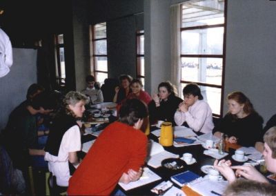 Så er der HB-møde, med formand Winnie Berndtson til højre
