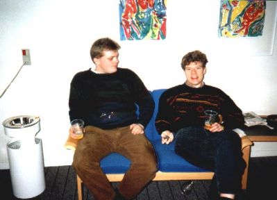 Dirigenterne Peter og Jørgen i et nogenlunde ædru øjeblik
