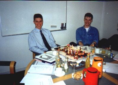 Formand Michael Hougaard blev 18 om fredagen - det fejrede HB naturligvis
