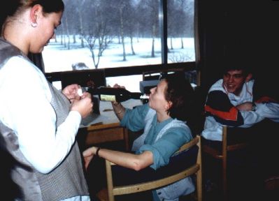 Formandskabet: Malle og Lisbeth varmer op til mødet
