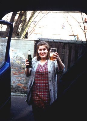 Karin er klar til afgang til Viborg
