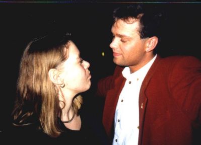 Malene og en gæst fra HK-Ungdom: Niels
