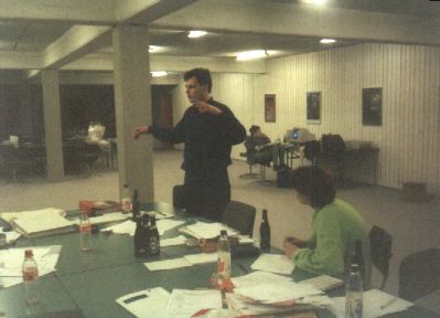 Peter Andersen og Lisa Johansen under FU-mødet torsdag aften
