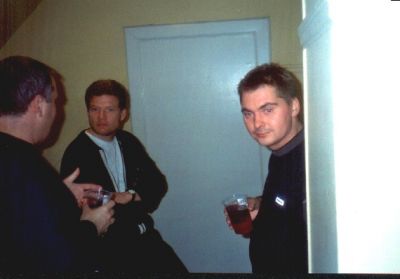 Jørgen HK er også ankommet, her med Schumann og Loft
