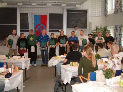 PG'erne får deres velfortjente vin
