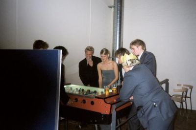 Ikke alle er med på dans, nogle syntes bordfodbold er bedre!
