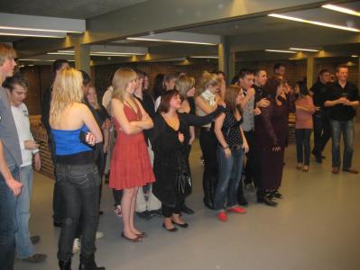 Så er deltagerne klar til underholdningen
